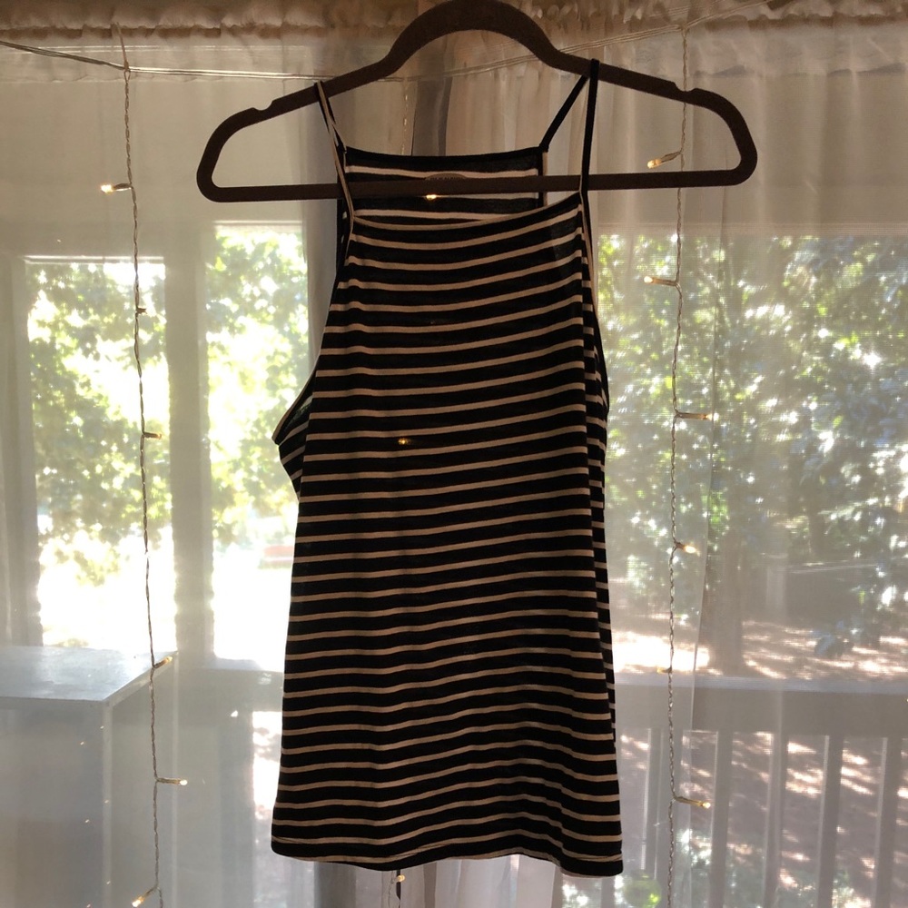 Old navy black stripped tank